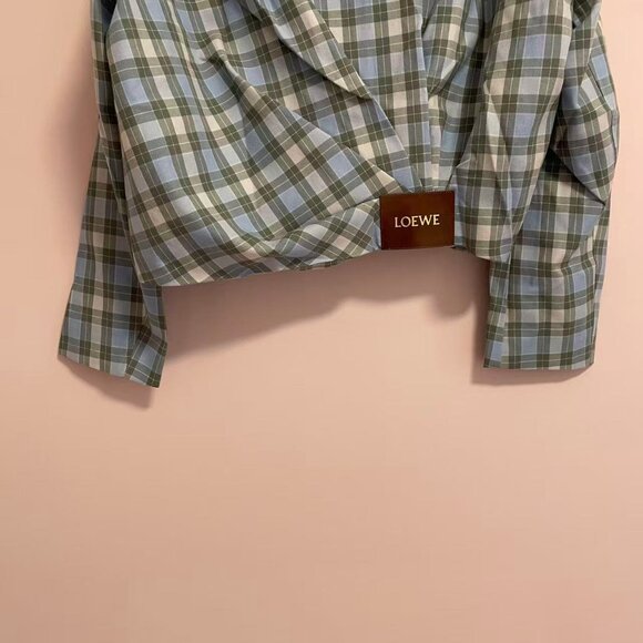 Checked draped jacket - Picture 11 of 14